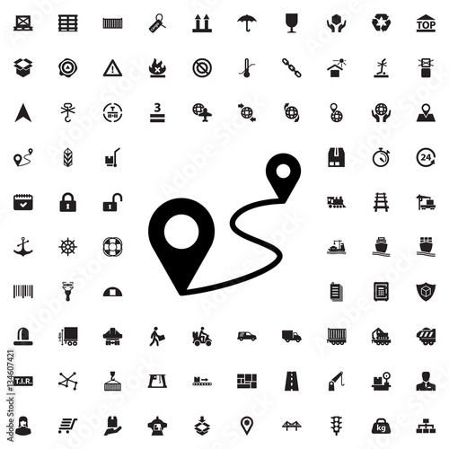 distance icon illustration