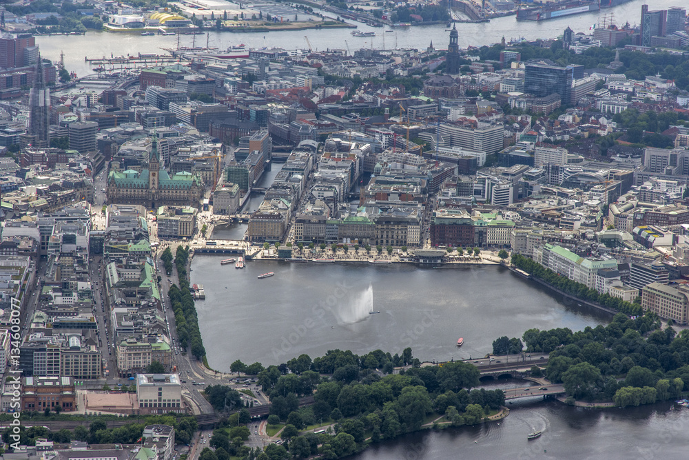 Hamburg - Germany Panorama from above Hamburg - Germany Panorama from above