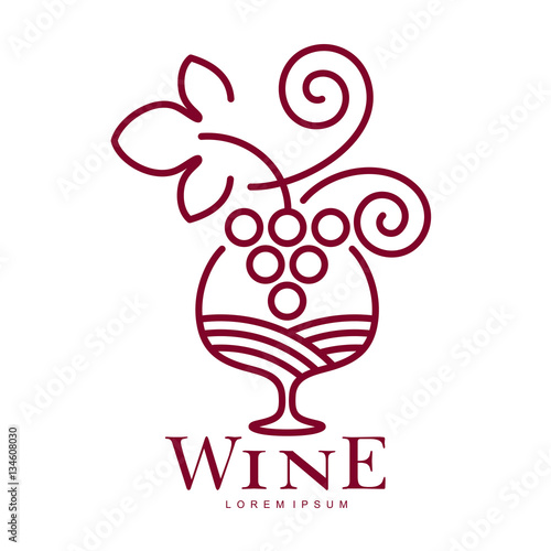 Wine logo templates