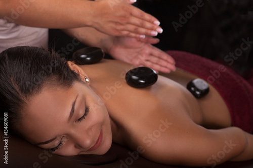 Asian woman.Spa treatment and massage