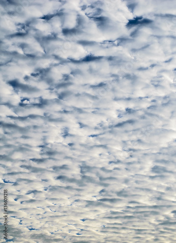 White clouds on blue sky. © changephoto