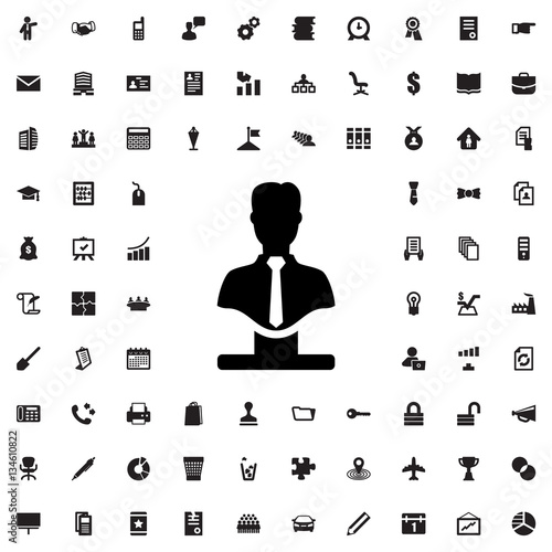 bust icon illustration