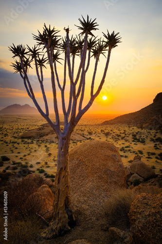 Group of bald granite peaks - Spitzkoppe (Damaraland, Namibia)