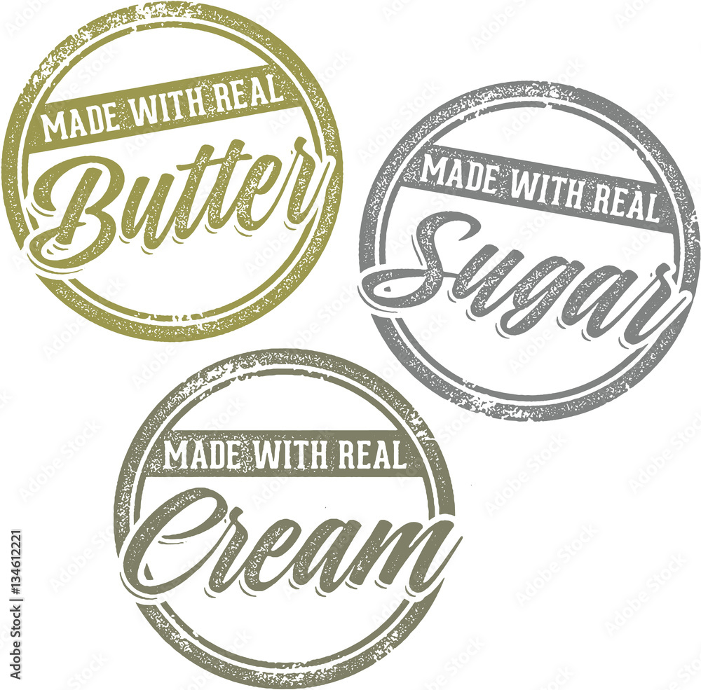 Made with Real Butter, Sugar, and Cream Made with Real Butter, Sugar, and Cream