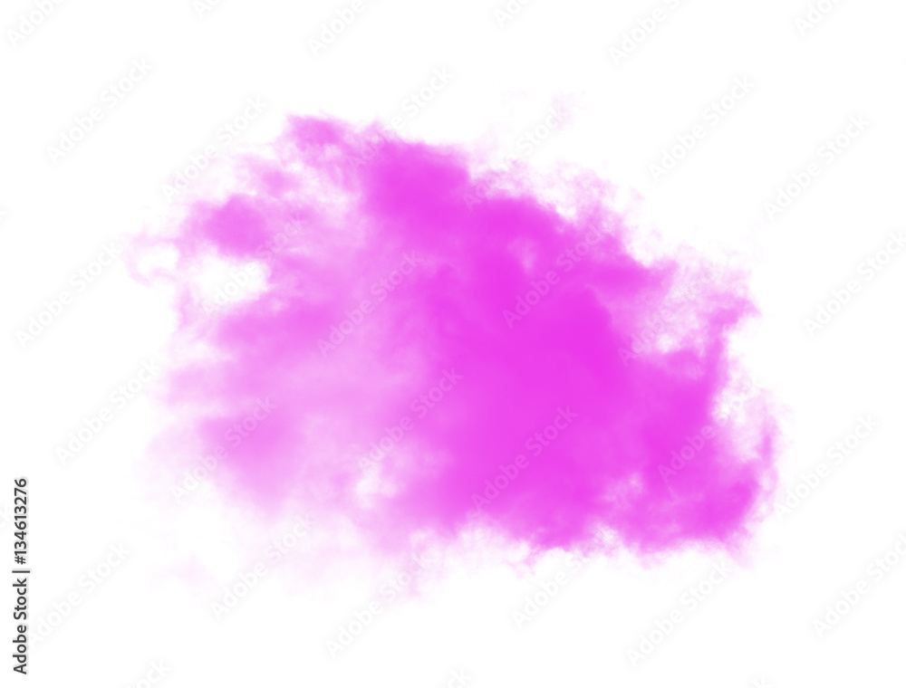 pink clouds on a white background
