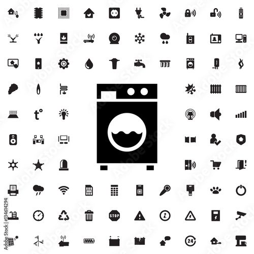 washing machine icon illustration