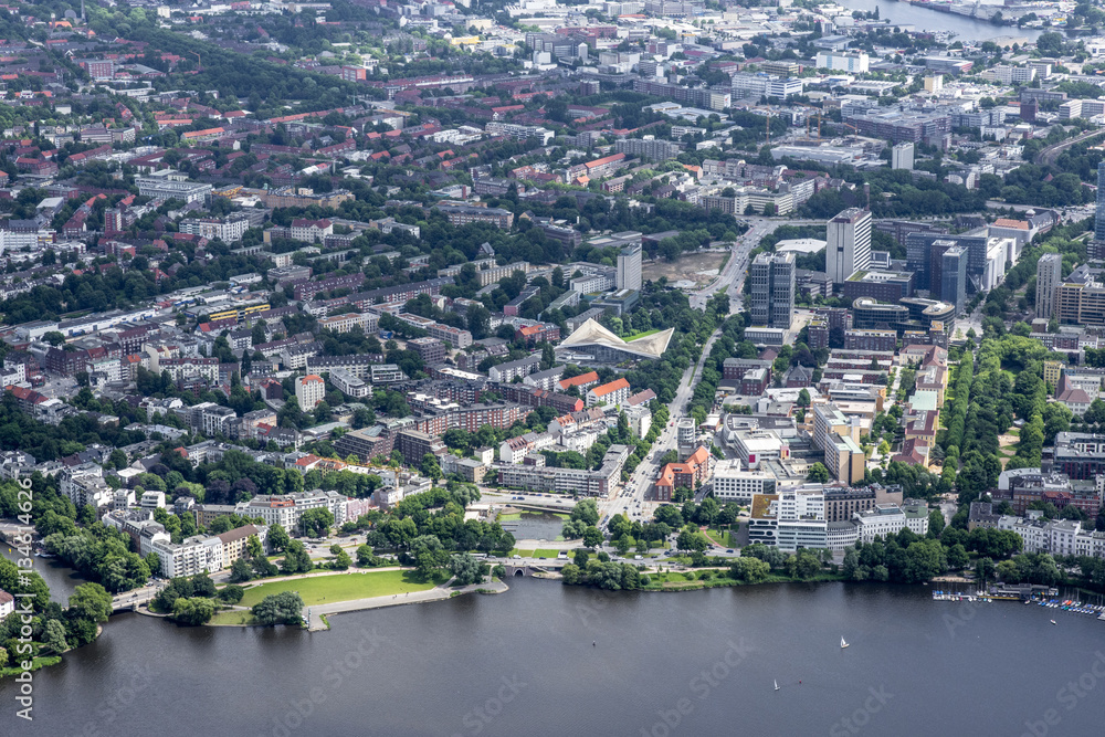 Fototapeta premium Hamburg - Germany - Panorama from above