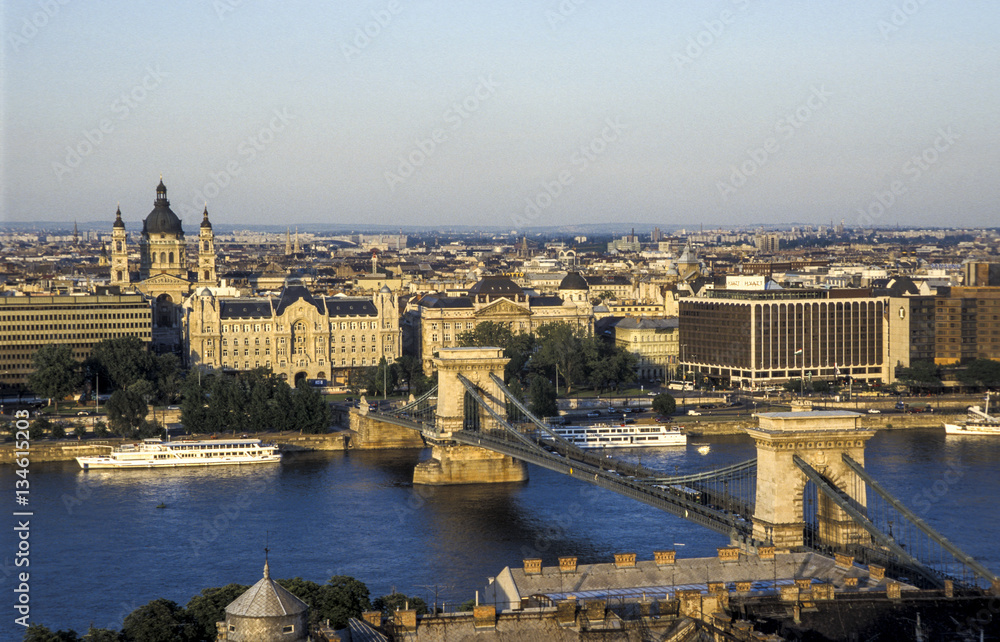 Budapest, Danube, bridge, Hungary