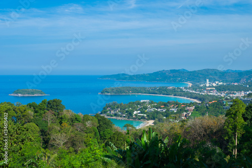 View of sea view at kata view point phuket, thailand