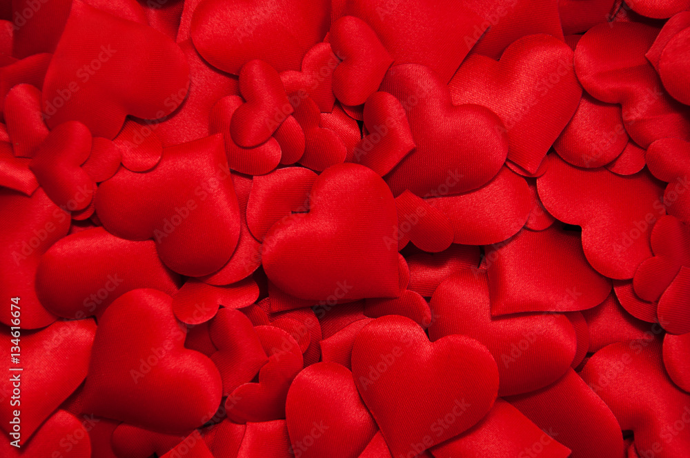 Many red hearts Many red hearts