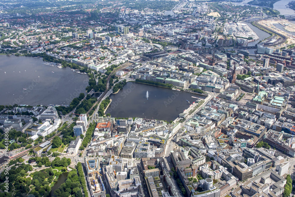 Hamburg - Germany - Panorama from above Hamburg - Germany - Panorama from above