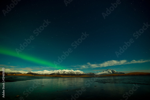 Icelandic Northern Lights in Winter Time