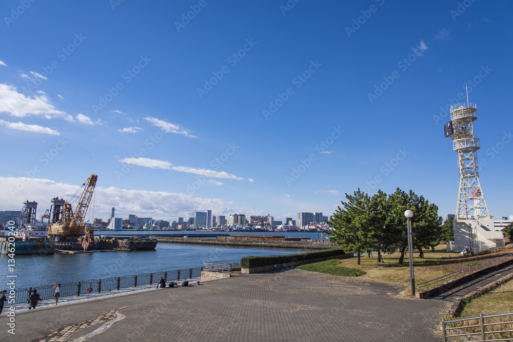 東京湾の風景