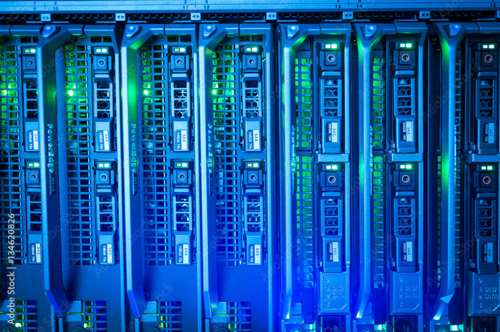 Network servers in data room Domestic Room Network servers in data room Domestic Room