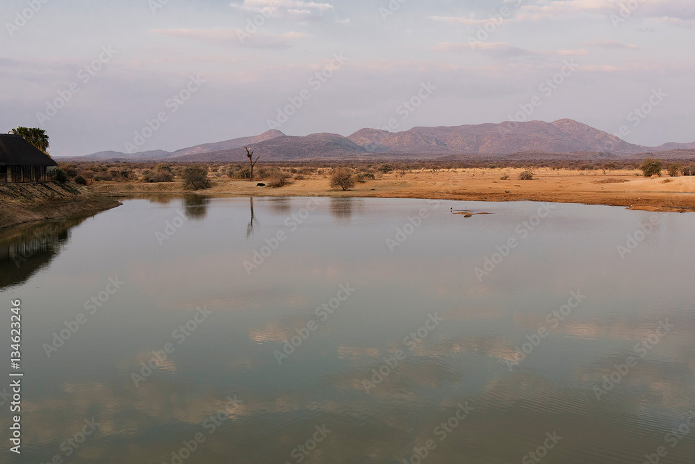 Etosha-Nationalpark Berg Landschaft in Namibia