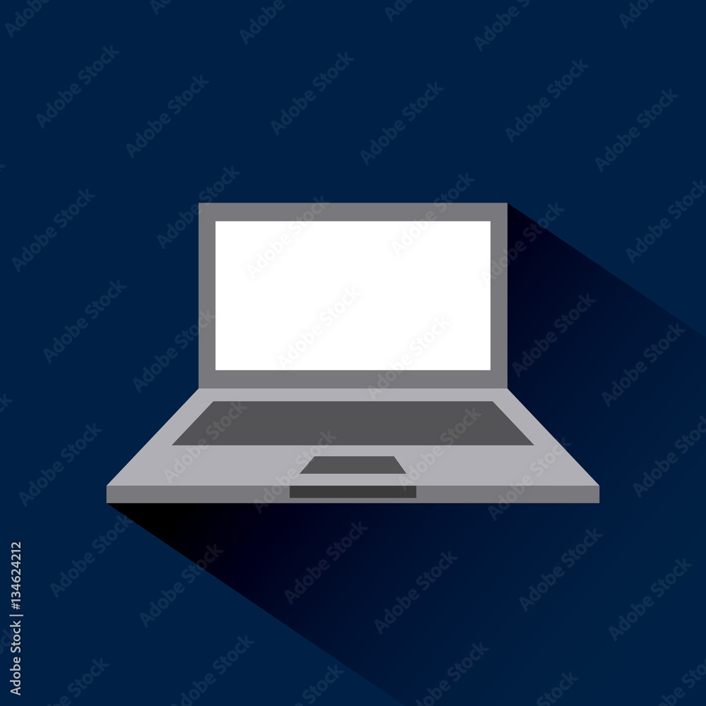 laptop computer icon over blue background. colorful design. vector illustration laptop computer icon over blue background. colorful design. vector illustration