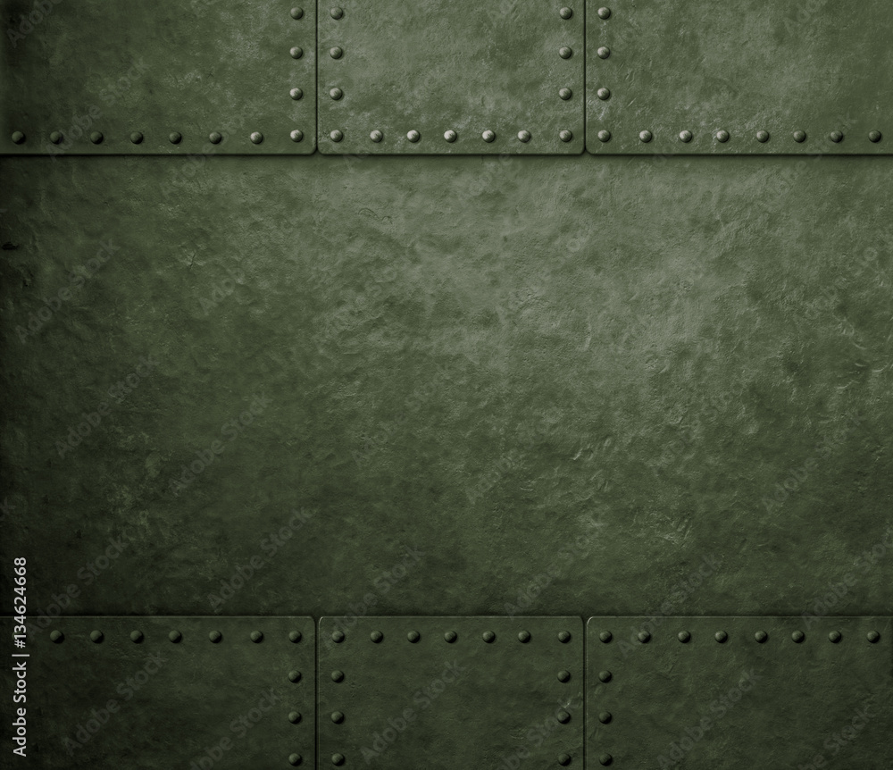 metal green military background