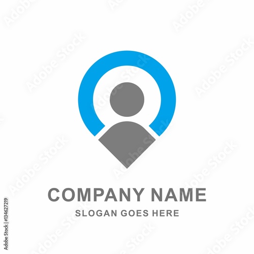 Signal Location Guide Map People Tourism Travel Transportation Mobile Apps Business Company Stock Vector Logo Design Template 