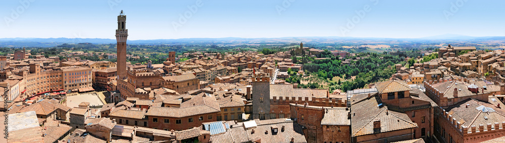 Panorama de la ville de Sienne