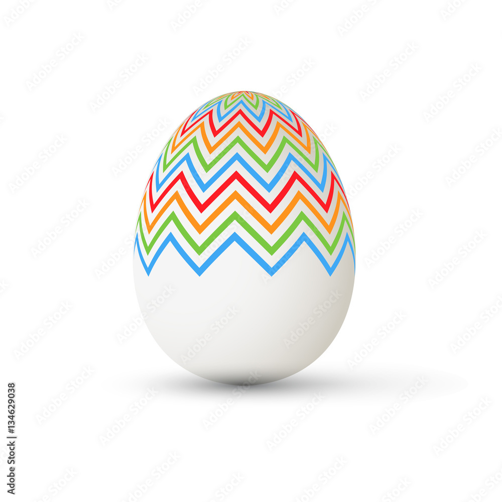 Easter Egg with points. Vector illustration. Easter Egg with points. Vector illustration.