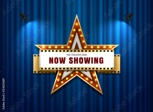 theater sign star