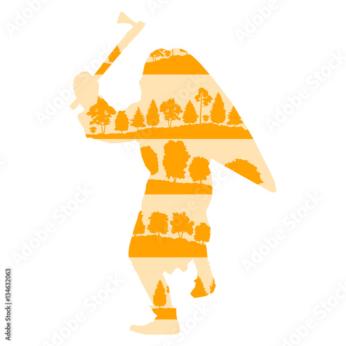 Medieval knight or ancient warrior vector background concept mad