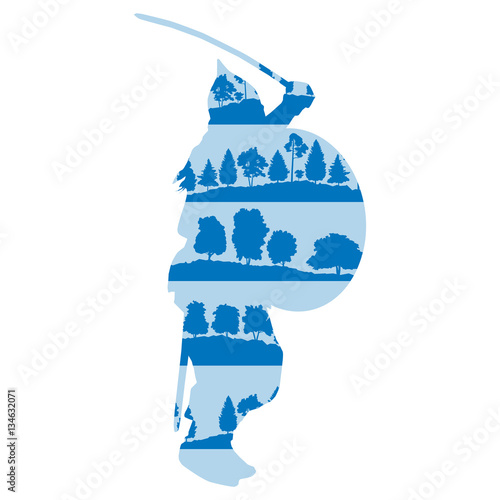 Medieval knight or ancient warrior vector background concept mad