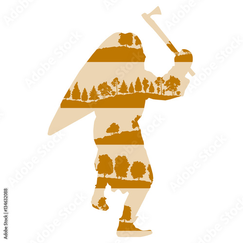 Medieval knight or ancient warrior vector background concept mad