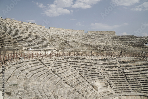 Theater ruins in the ancient city of Turkey
