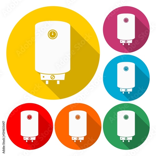 Water boiler vector icon - Illustration