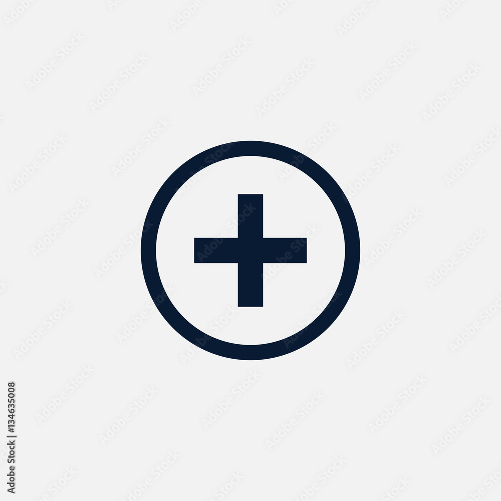 Plus icon simple illustration Plus icon simple illustration