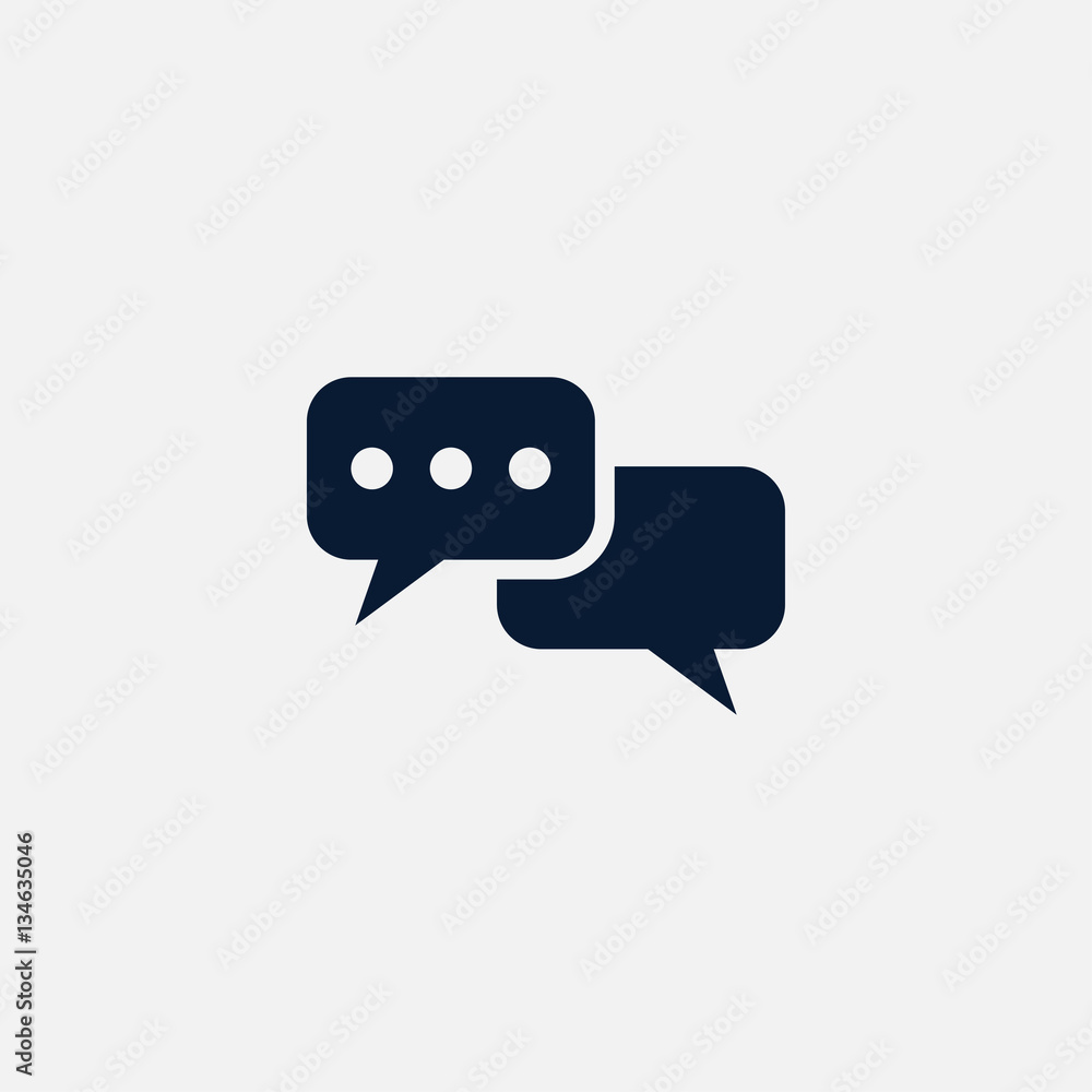 Chat icon simple illustration Chat icon simple illustration