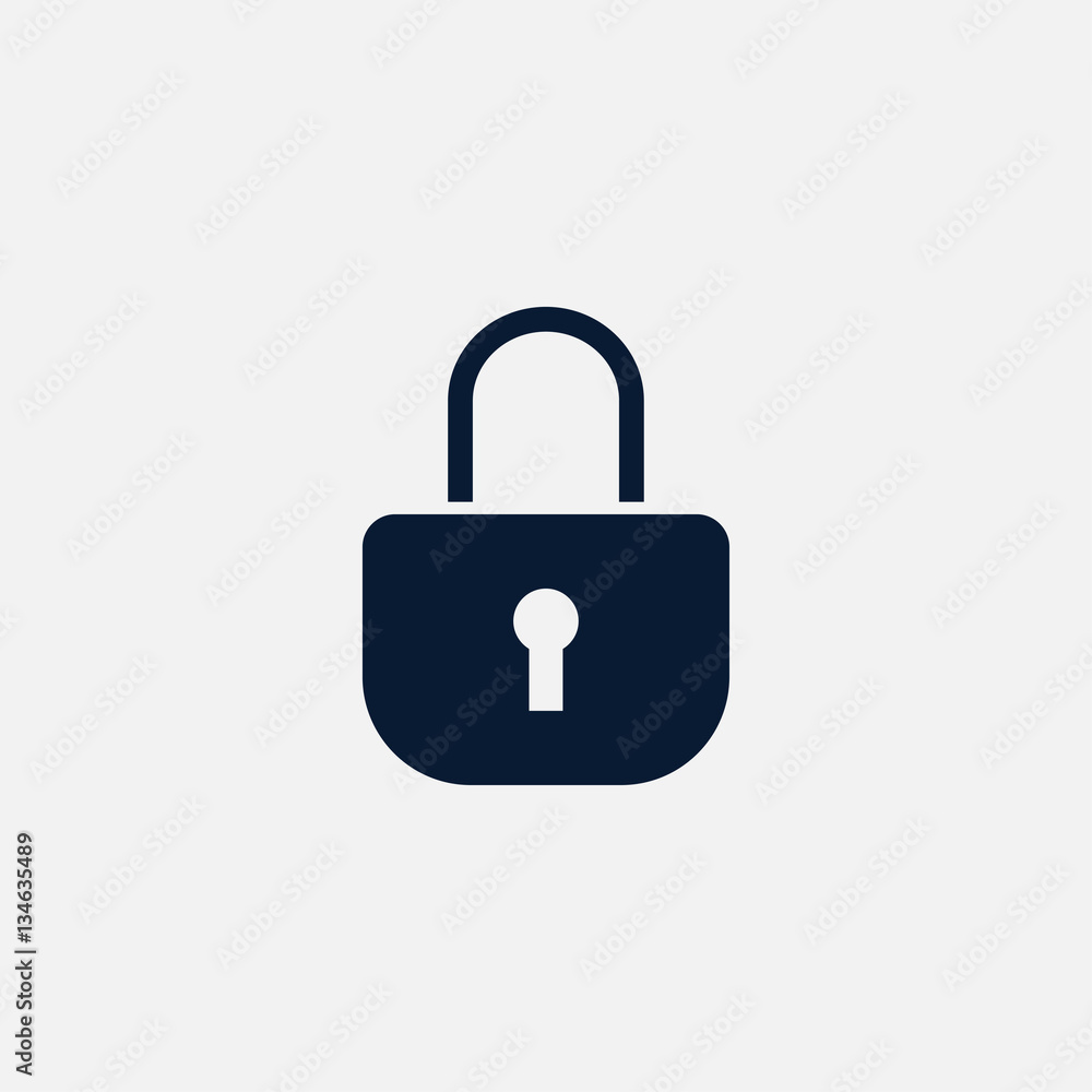 Lock icon simple illustration Lock icon simple illustration