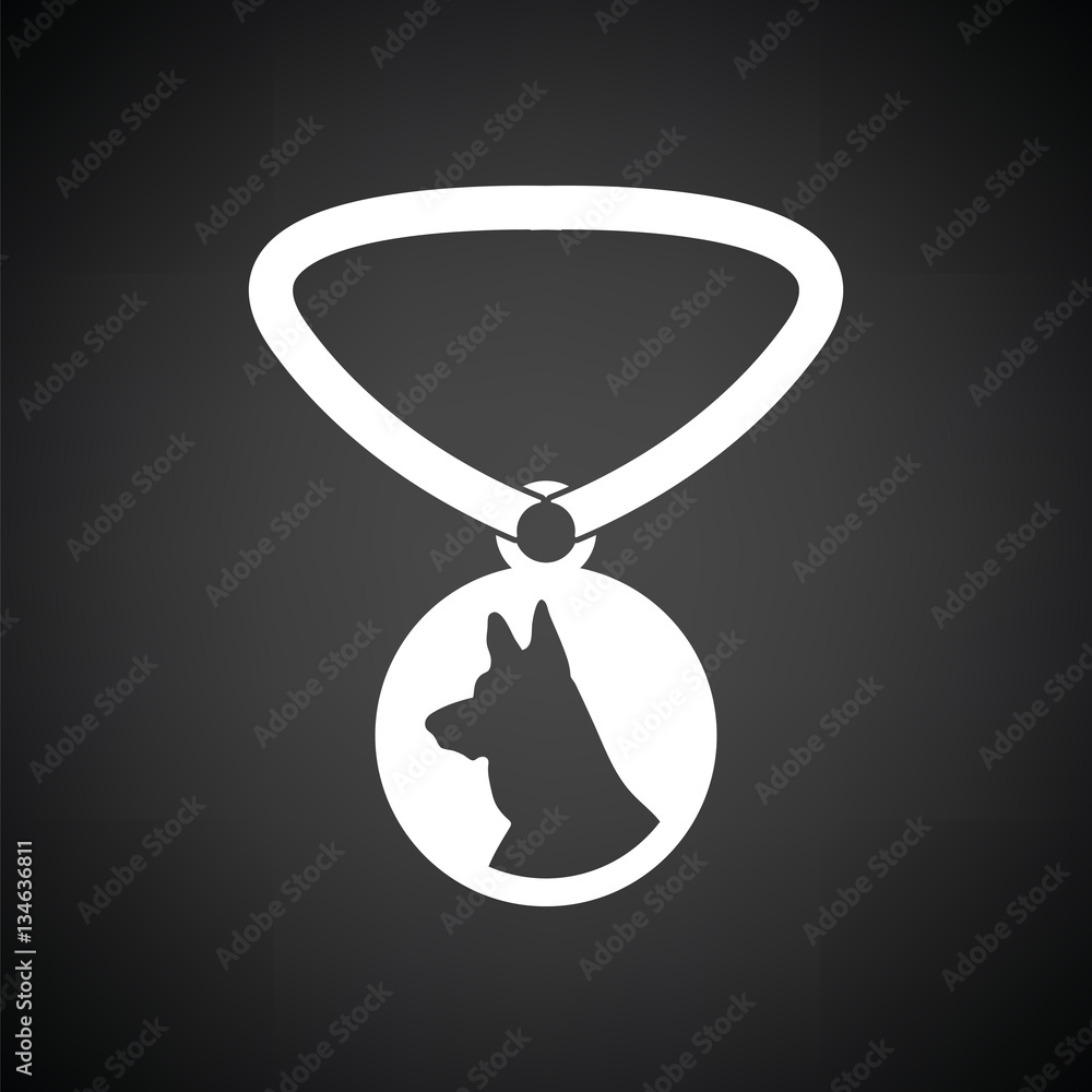 Dog medal icon Stock Vector | Adobe Stock
