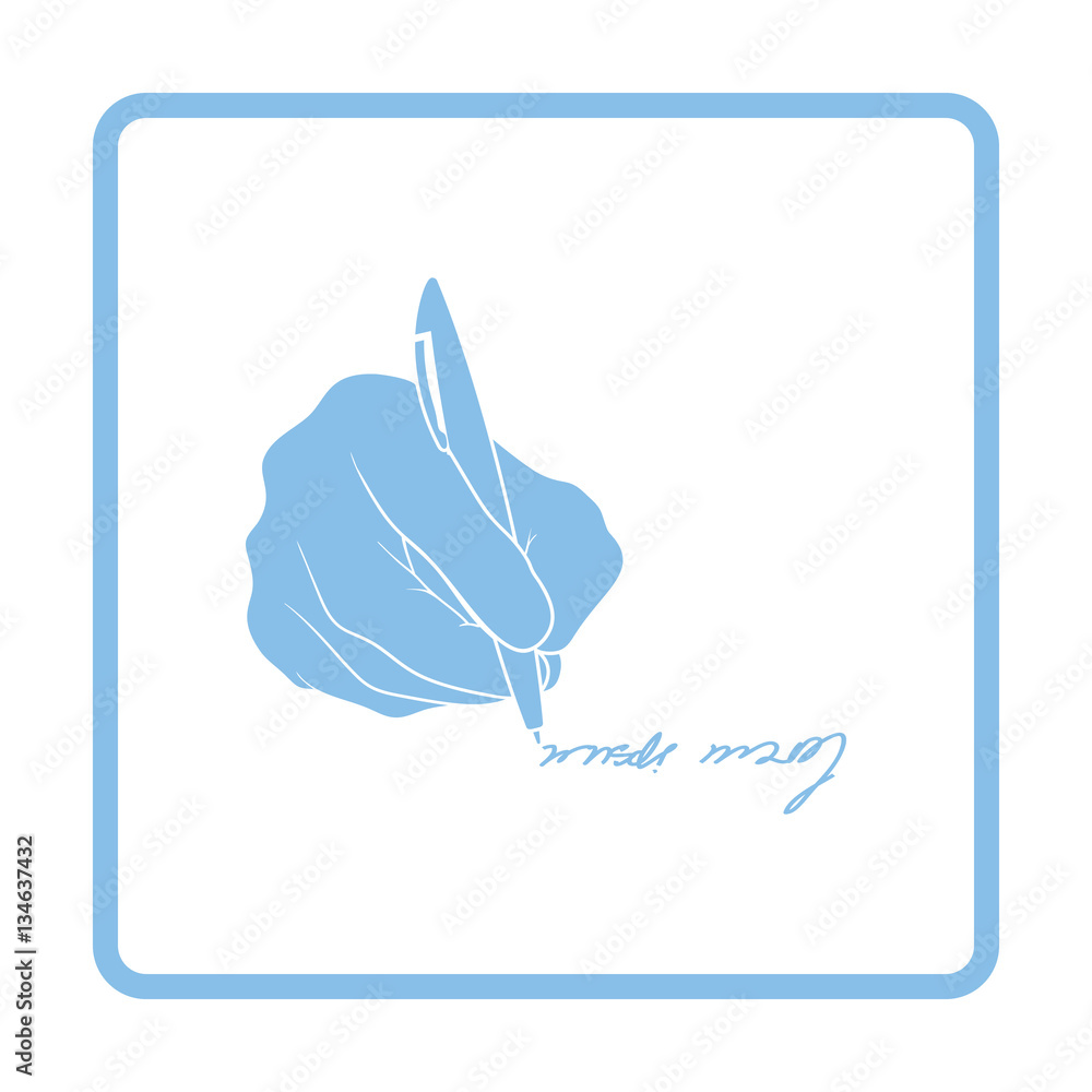 Fototapeta premium Signing hand icon