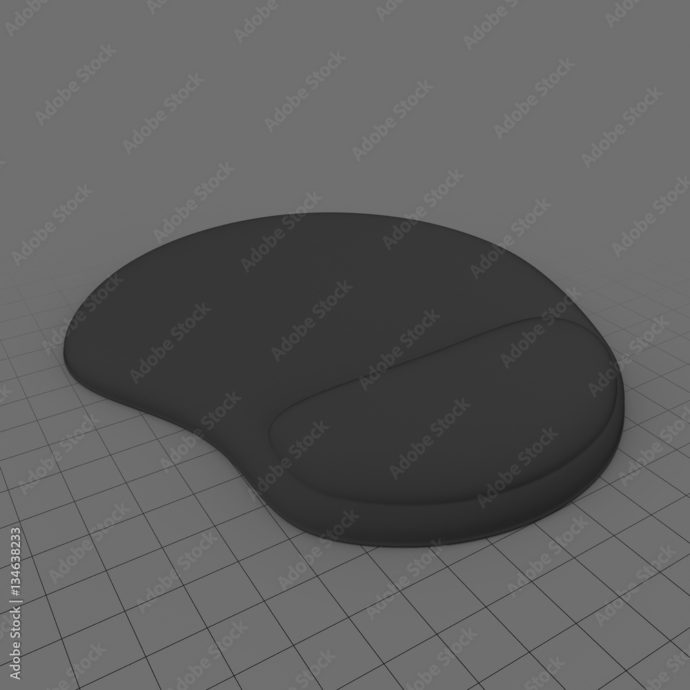 Wrist Rest Mouse Pad Stock 3D asset Adobe Stock
