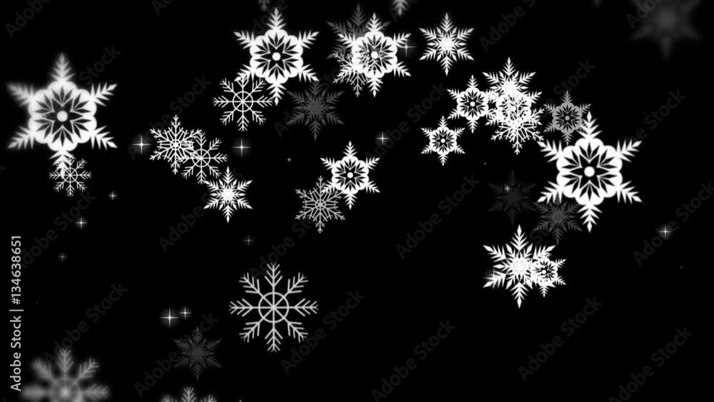White snowflakes background White snowflakes background