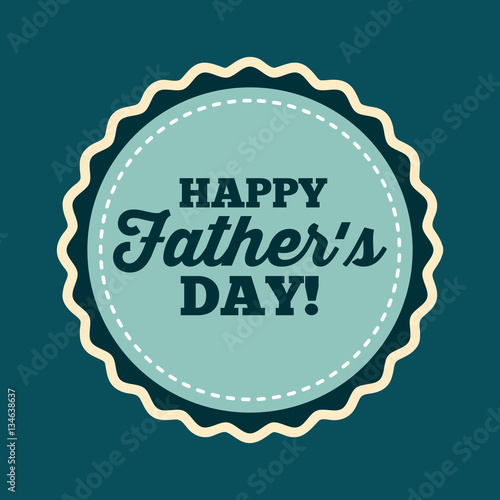 happy father's day card. colorful design. vector illustration