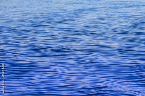 Waves on surface of water.