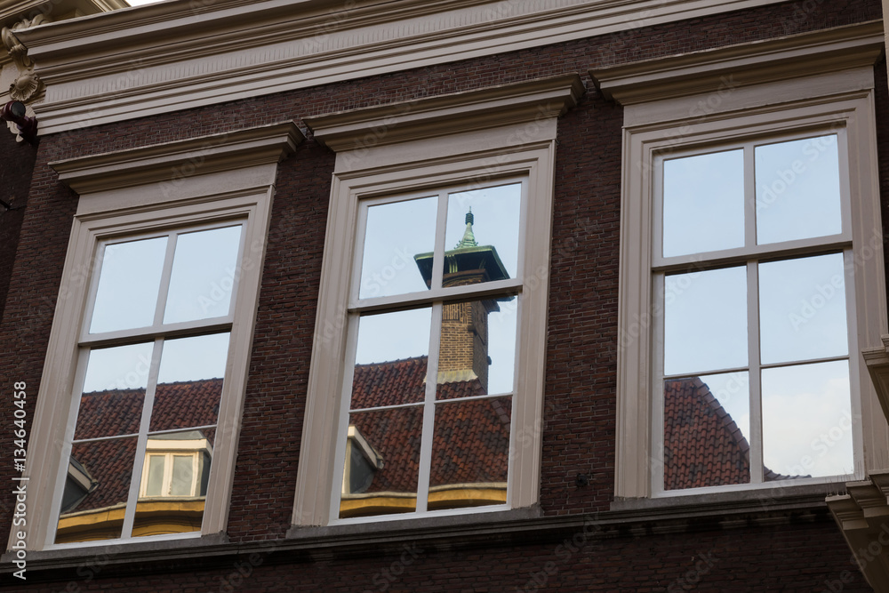 Three windows close-up