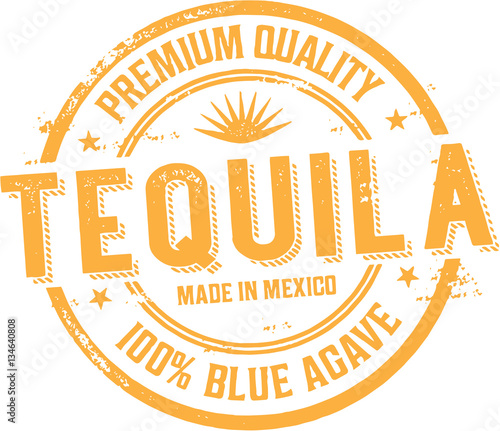Vintage Tequila Alcohol Label