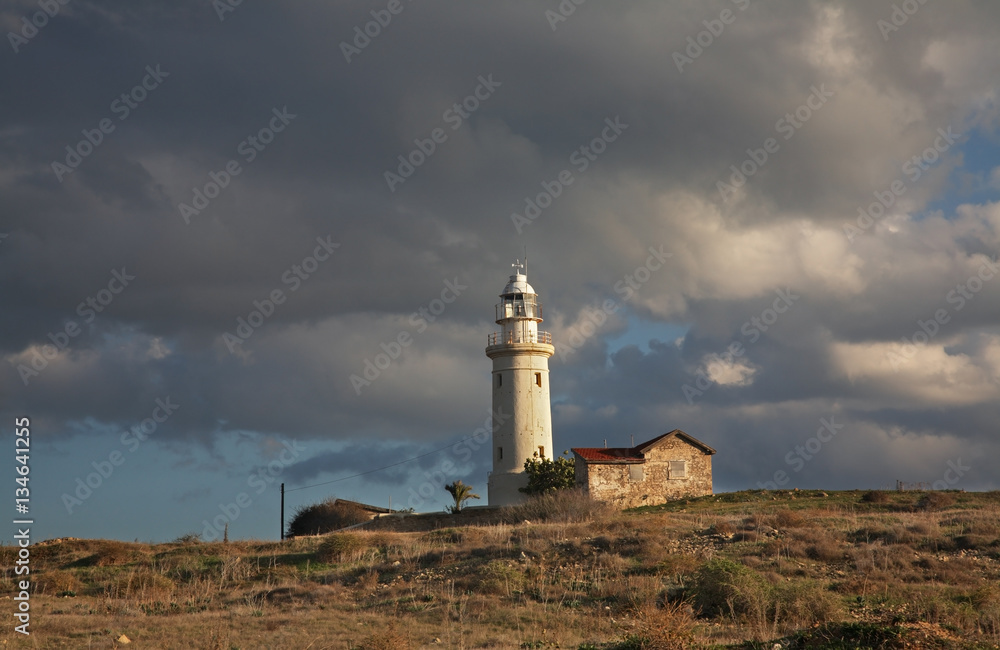 Old lighthouse in Pathos. Cyprus