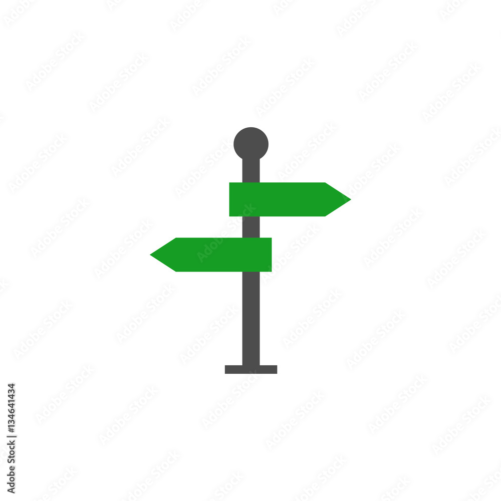 Signpost solid icon, navigation & road sign, vector graphics, a colorful flat pattern on a white background, eps 10. Signpost solid icon, navigation & road sign, vector graphics, a colorful flat pattern on a white background, eps 10.