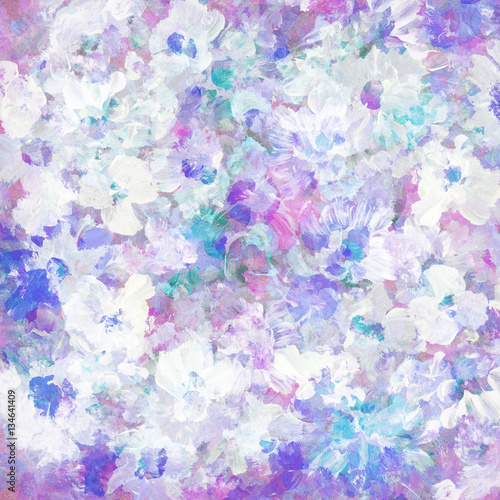 Abstract watercolor hand painted floral background 