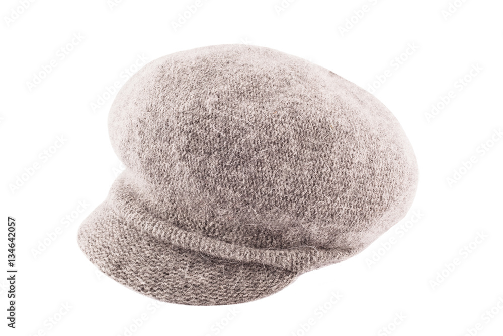 Woolen cap isolated on white background. Woolen cap isolated on white background.