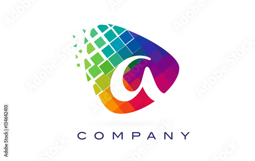 Free Download Letter A Colourful Rainbow Logo Design. - GFXLoad