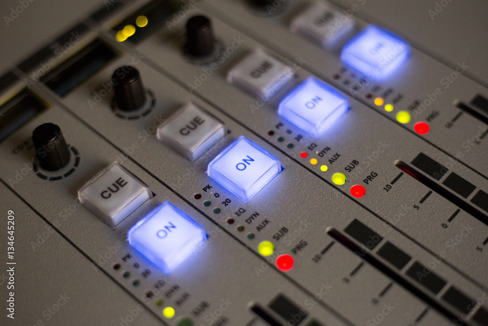Radio mixing console Radio mixing console