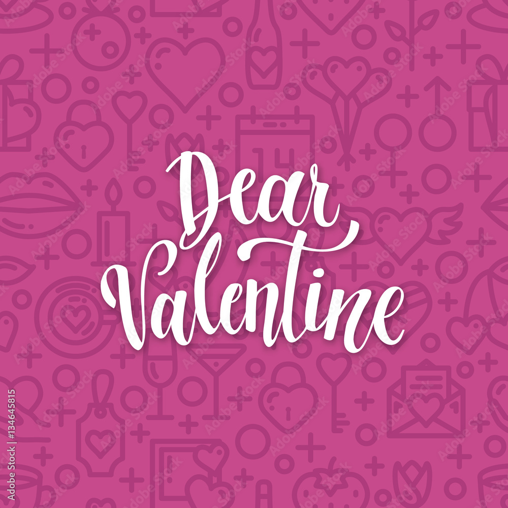 Romantic Typographic poster Romantic Typographic poster
