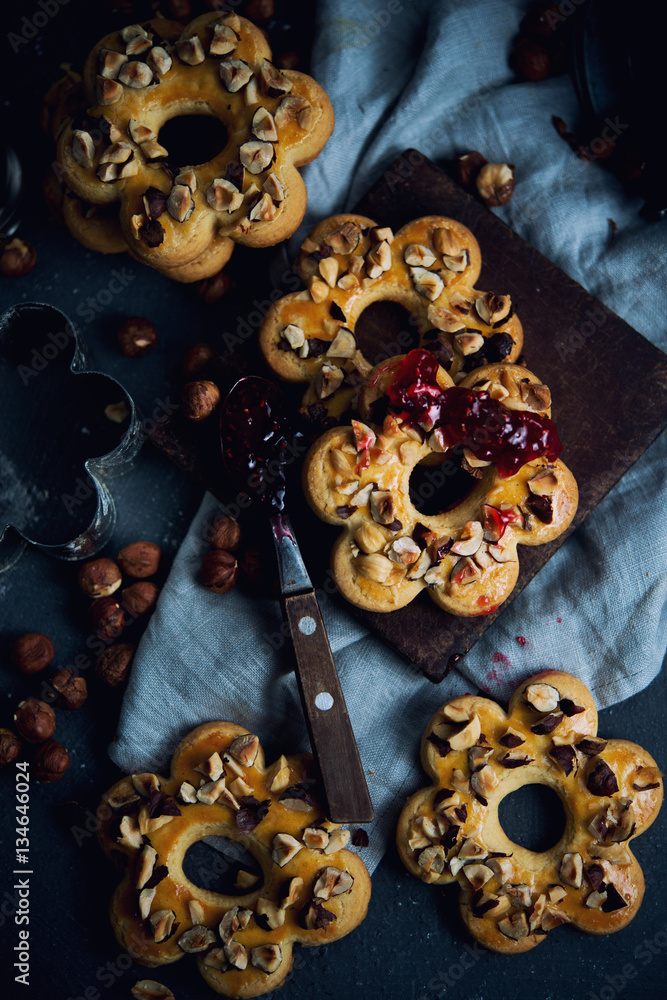 Home-made cookies with nuts
Home-made cookies with nuts