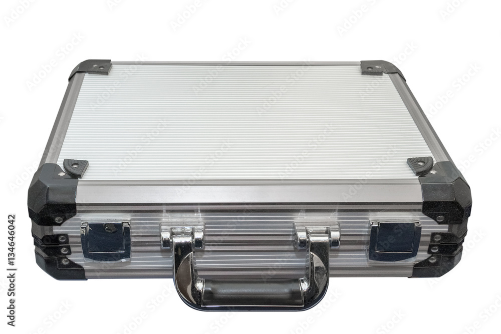 aluminum case isolated on white background aluminum case isolated on white background